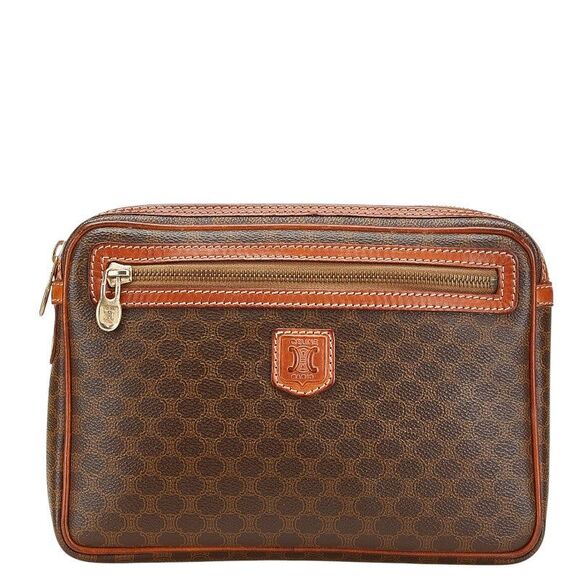 Celine Macadam PVC Leather Clutch Bag - Picture 1 of 6
